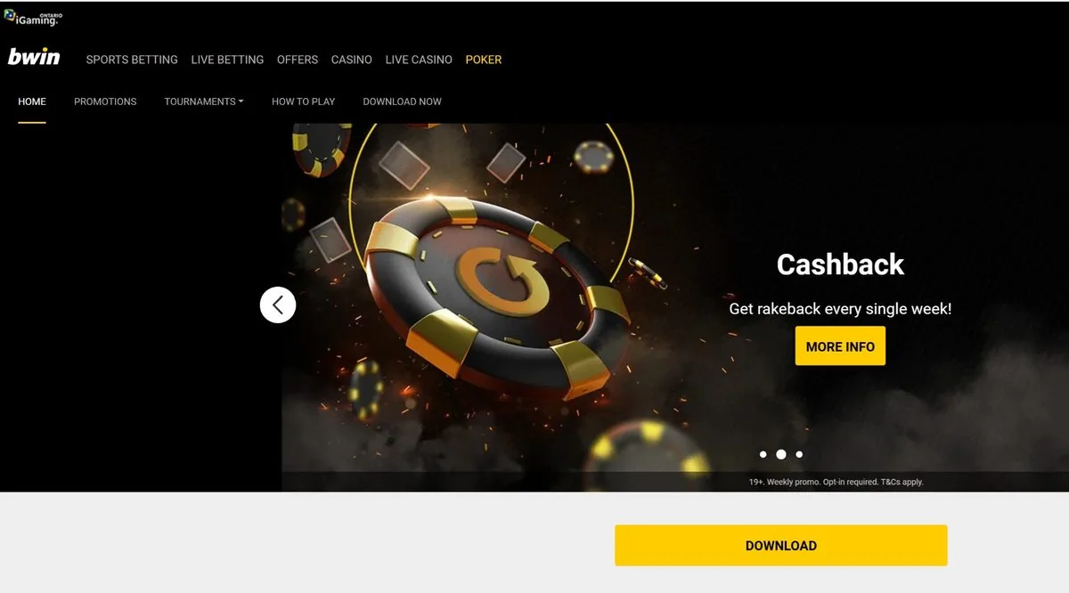 Bwin Alberta homepage